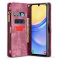 Samsung Galaxy A15 Caseme 008 2-in-1 Multifunctional Lompakkokotelo - Punainen