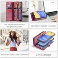 Samsung Galaxy A15 Caseme 008 2-in-1 Multifunctional Lompakkokotelo - Punainen