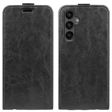 Samsung Galaxy A15 Pystysuora Lompakkokotelo Korttipaikalla - Musta