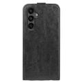 Samsung Galaxy A15 Pystysuora Lompakkokotelo Korttipaikalla - Musta