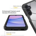 Samsung Galaxy A16 360 Suojaussarja Kotelo - Punainen / Selkeä