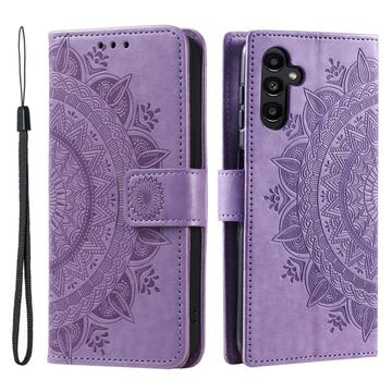 Samsung Galaxy A16 Mandala Series Lompakkokotelo - Violetti