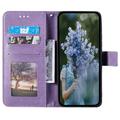 Samsung Galaxy A16 Mandala Series Lompakkokotelo - Violetti