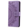 Samsung Galaxy A16 Mandala Series Lompakkokotelo - Violetti