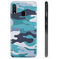 Samsung Galaxy A20e TPU Suojakuori - Sininen Maastokuviointi