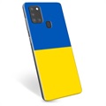 Samsung Galaxy A21s TPU Kotelo Ukrainan Lippu - Keltainen ja vaaleansininen