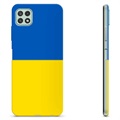 Samsung Galaxy A22 5G TPU Kotelo Ukrainan Lippu - Keltainen ja vaaleansininen