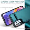 Samsung Galaxy A23/A23 5G Caseme C22 Case RFID-korttilompakko - vihreä