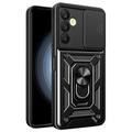 Samsung Galaxy A25 Pyörivä Rengashybridikotelo Kamerasuojalla - Musta