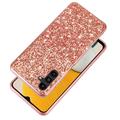 Samsung Galaxy A26 Glitter Series Hybridikotelo - Ruusukulta