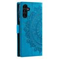 Samsung Galaxy A26 Mandala Series Lompakkokotelo - Sininen
