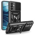 Samsung Galaxy A26 Pyörivä Rengashybridikotelo Kamerasuojalla - Musta