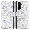 Samsung Galaxy A26 Tech-Protect lompakkokotelo magneetilla ja jalustalla - Kevään Kukat