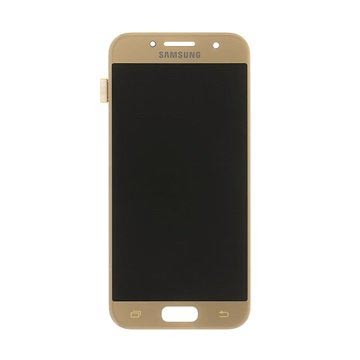 Samsung Galaxy A3 (2017) LCD Näyttö - Kulta