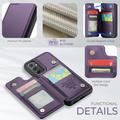 Samsung Galaxy A34 5G Caseme C22 Kotelo RFID-korttilompakko - Violetti