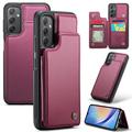 Samsung Galaxy A34 5G Caseme C22 Case RFID-korttilompakko - Punainen