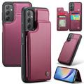 Samsung Galaxy A34 5G Caseme C22 Case RFID-korttilompakko - Punainen