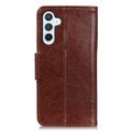 Samsung Galaxy A34 5G Elegant Sarjan Lompakkokotelo - Ruskea