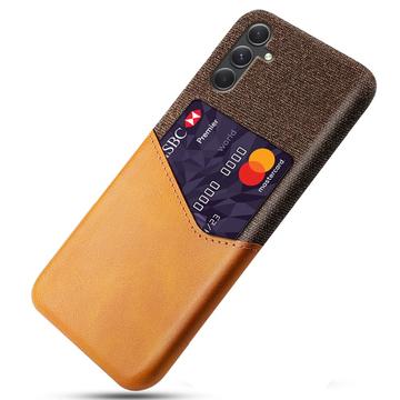 Samsung Galaxy A35 KSQ Suojakuori Korttipidikkeellä - Oranssi