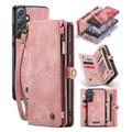 Samsung Galaxy A35 Caseme 008 2-in-1 Multifunctional Lompakkokotelo - Pinkki