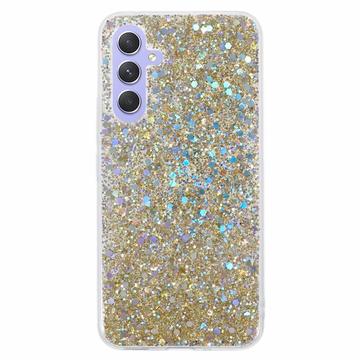 Samsung Galaxy A35 Iskunkestävä TPU Suojakuori - Kulta