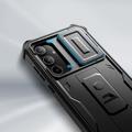Samsung Galaxy A35 Tech-Protect Kevlar Cam+ kotelo - näytönsuoja, kamerasuoja, potkulaite - musta