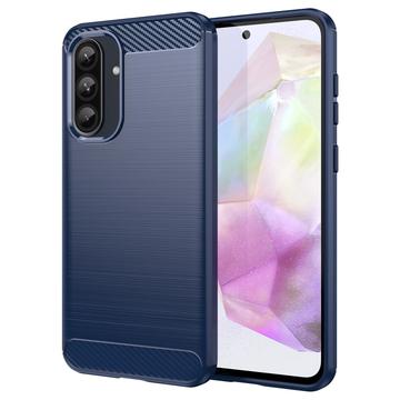 Samsung Galaxy A36/A56 Harjattu TPU Suojakuori - Hiilikuitu