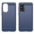 Samsung Galaxy A36/A56 Harjattu TPU Suojakuori - Hiilikuitu