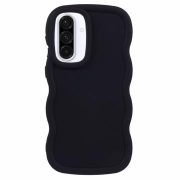 Samsung Galaxy A36/A56 Candy Color Wavy TPU-kotelo - Musta