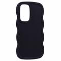Samsung Galaxy A36/A56 Candy Color Wavy TPU-kotelo - Musta