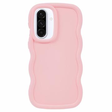 Samsung Galaxy A36/A56 Candy Color Wavy TPU-kotelo - vaaleanpunainen