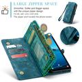 Samsung Galaxy A36 Caseme 008 2-in-1 Multifunctional Lompakkokotelo - Sininen