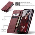 Samsung Galaxy A36 Caseme 013 Sarja Lompakkokotelo - Viininpunainen