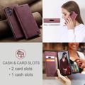 Samsung Galaxy A36 Caseme 013 Sarja Lompakkokotelo - Viininpunainen