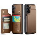 Samsung Galaxy A36 Caseme C22 Kotelo RFID-korttilompakko - ruskea
