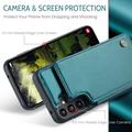 Samsung Galaxy A36 Caseme C22 Kotelo RFID-korttilompakko - vihreä