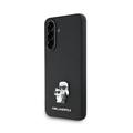 Samsung Galaxy A36 Karl Lagerfeld Saffiano Metal Karl and Choupette Kotelo - musta