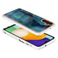Samsung Galaxy A36 Marble Pattern Galvanoitu TPU-Suojakotelo - Vihreä