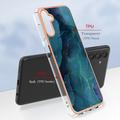 Samsung Galaxy A36 Marble Pattern Galvanoitu TPU-Suojakotelo - Vihreä