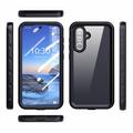 Samsung Galaxy A36 Redpepper A-sarjan IP68 vedenpitävä kotelo - musta / kirkas