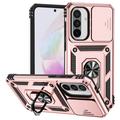 Samsung Galaxy A36 Pyörivä Rengashybridikotelo Kamerasuojalla - Ruusukulta