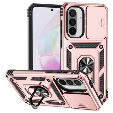 Samsung Galaxy A36 Pyörivä Rengashybridikotelo Kamerasuojalla - Ruusukulta