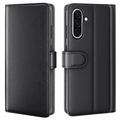Samsung Galaxy A36/A56 Nahkainen Lompakkokotelo Jalustalla - Musta
