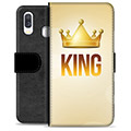 Samsung Galaxy A40 Premium Lompakkokotelo - Kuningas