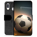 Samsung Galaxy A40 Premium Lompakkokotelo - Jalkapallo
