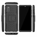 Samsung Galaxy A41 liukumaton hybridikotelo jalustalla - musta