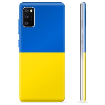 Samsung Galaxy A41 TPU Kotelo Ukrainan Lippu - Keltainen ja vaaleansininen