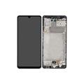 Samsung Galaxy A42 5G Etukuori & LCD Näyttö GH82-24375A - Musta