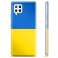 Samsung Galaxy A42 5G TPU Kotelo Ukrainan Lippu - Keltainen ja vaaleansininen