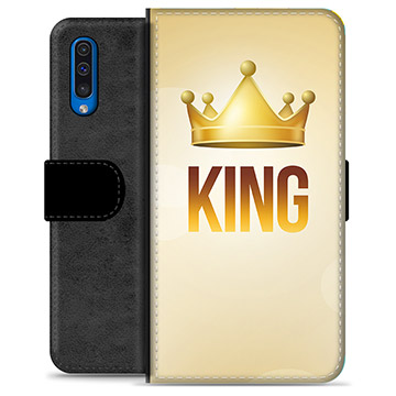 Samsung Galaxy A50 Premium Lompakkokotelo - Kuningas